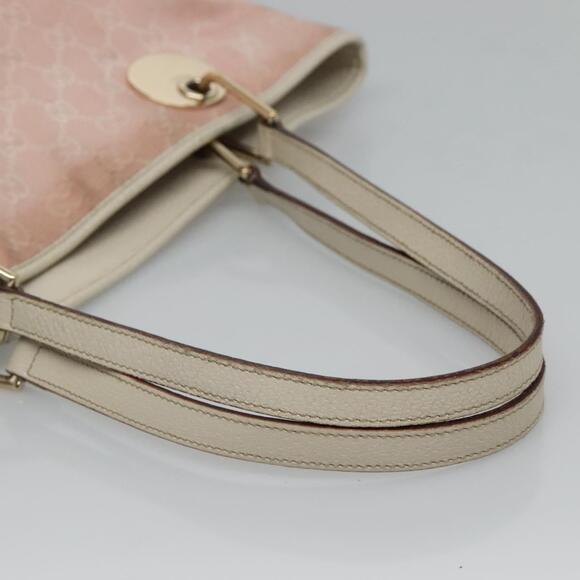 GUCCI GG Canvas Tote Bag Gold Pink - Picture 7 of 16